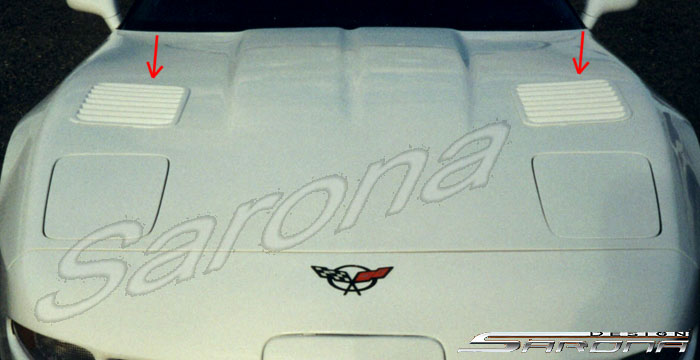 Custom Chevy Corvette  Coupe & Convertible Hood Scoop (1984 - 1996) - $230.00 (Part #CH-006-HS)